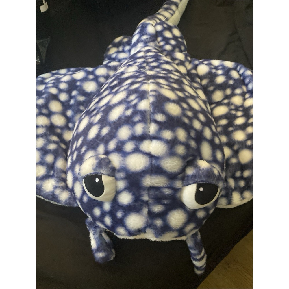 Massive 48" Blue Spotted Stingray Plush Kids Toy Manta Ray Ocean Stuffy Nice!